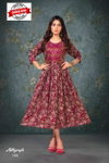 Autograph Vol 1 By Beauty Foil Printed Anarkali Kurtis Wholesale Shop In Surat
